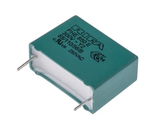 63-7638-90　KEMET 100nF Polypropylene Capacitor PP 1.25 kV dc, 300 V ac ±20% Tolerance Through Hole PHE850 Series　PHE850ED6100MD18R06L2