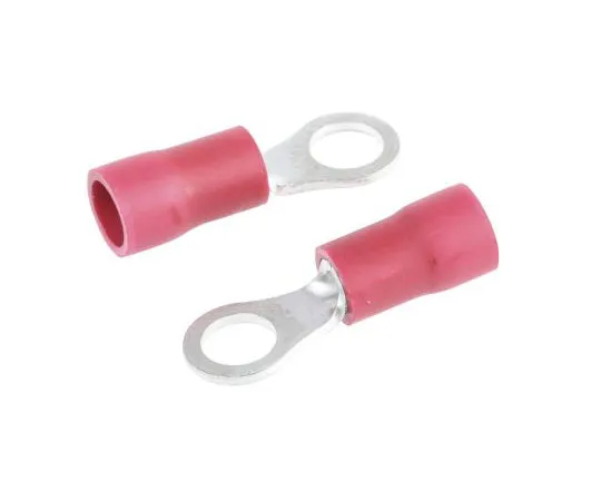 63-7695-99　JST FV Series Insulated Crimp Ring Terminal, M4 (#8) Stud Size, 0.25mm² to 1.65mm² Wire Size, Red　FVWS1.25-M4(LF)