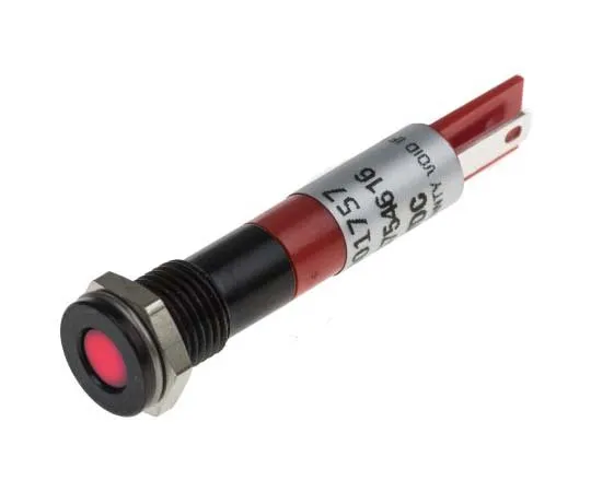 63-7708-58　RS PRO Red Indicator, 24 V dc, 8mm Mounting Hole Size, Solder Tab Termination, IP67　700-1757
