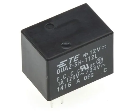 63-7601-47　TE ConnectivityQUAZ SPDT Non-Latching Relay PCB Mount, 12V dc Coil, 1A　OUAZ-SH-112L