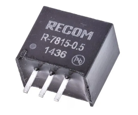 63-7671-71　Recom Switching Regulator, 18 → 32V dc Input, 15V dc Output, 500mA　R-7815-0.5