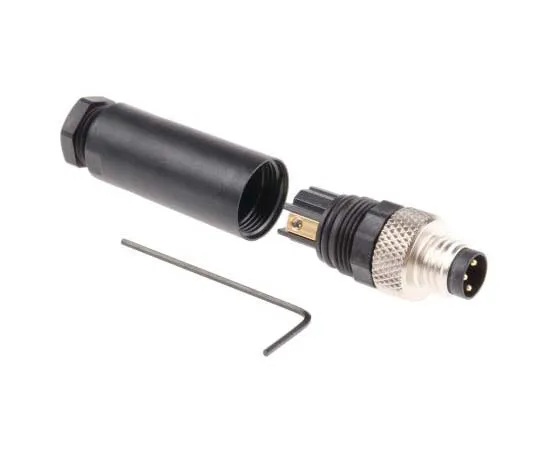 63-7722-27　Binder 768 Series M8 Cable Mount Connector, 3 contacts Plug　99-3379-100-03