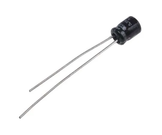 63-7721-02　RS PRO 2.2μF 50V dc Aluminium Electrolytic Capacitor, Through Hole 4 (Dia.) x 5mm +105°C 4mm 1.5mm 5mm　706-0444