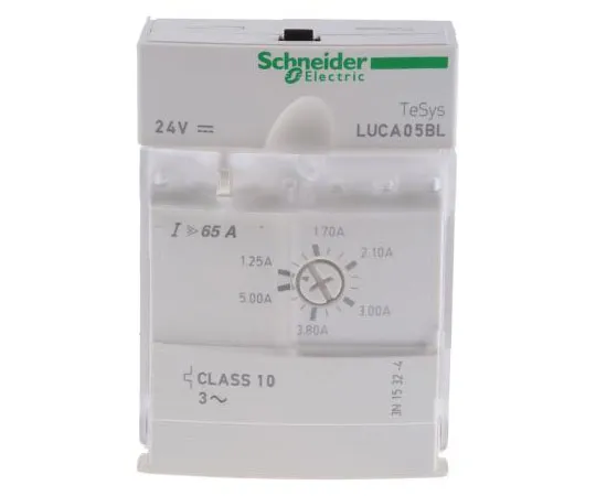 63-7586-47　Schneider Electric U-Line Advanced Motor Starter 1.5 kW Rating, 24 V dc　LUCB05BL