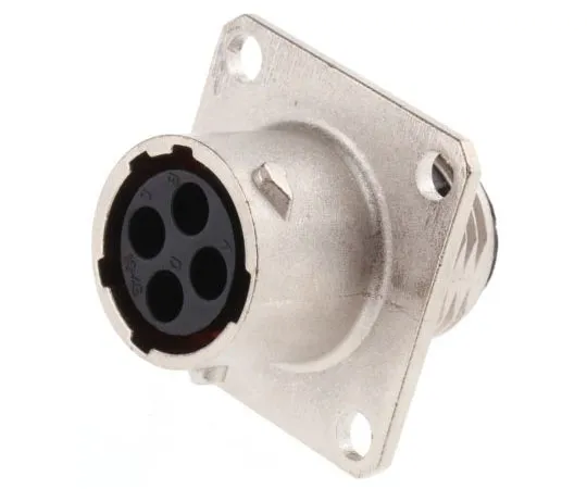 63-7598-66　Souriau UTO Series, 4 Way Wall Mount MIL Spec Circular Connector Receptacle, Socket Contacts,Shell Size 10, Bayonet　UT00104SH6