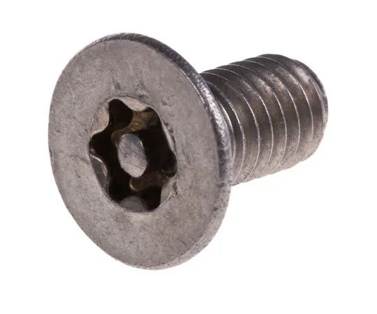 63-7642-32　Plain Flat Stainless Steel Tamper Proof Security Screw, M6 x 12mm　621-2596