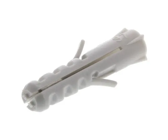63-7577-52　Fischer Fixings Nylon Wall Plug 56106, fixing hole diameter 7mm, length 30mm　56106