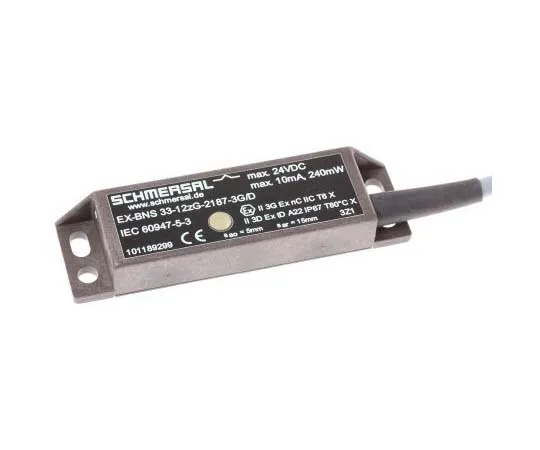 63-7706-61　BNS33 ATEX Magnetic Safety Switch, Plastic, 24 V dc, 100 V ac/dc　EX-BNS 33-12ZG-2187-3G/D-5M