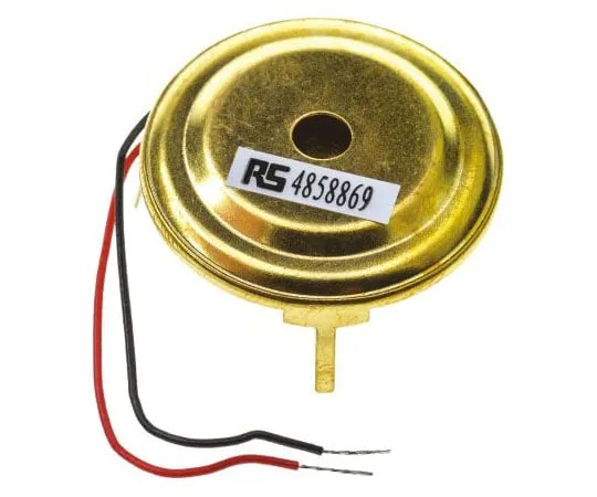 63-7579-67　RS PRO 85dB Panel Mount Continuous External Piezo Buzzer　485-8869