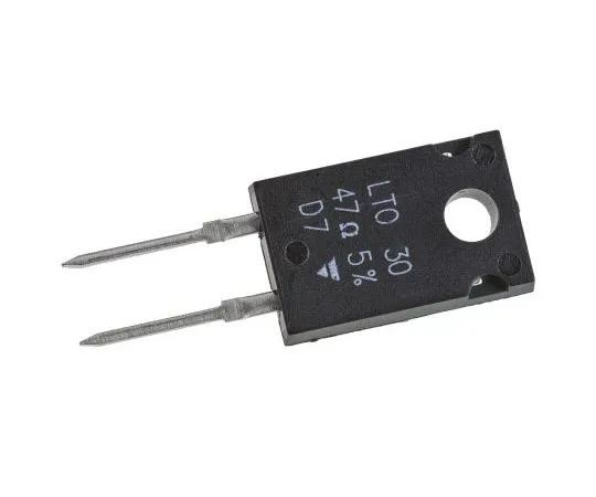 63-7614-16　Vishay 47Ω 30W Fixed Resistor ±5% ±150ppm/°C　LTO030F47R00JTE3