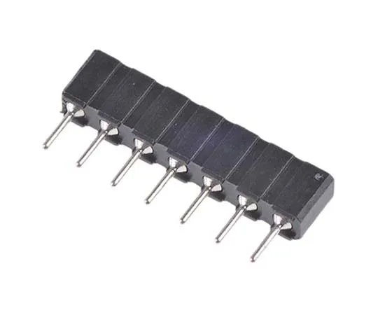 63-7713-94　7 Way Preci-Dip Straight Through Hole 2.54mm SIL Socket, Solder, 3A 100 V ac, 150 V dc　310-87-107-01-640101