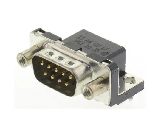 63-7624-51　Amphenol FCI Delta D Series, 9 Way Right Angle Through Hole PCB D-sub Connector Plug, 2.74mm Pitch　D09P13A4GV00LF