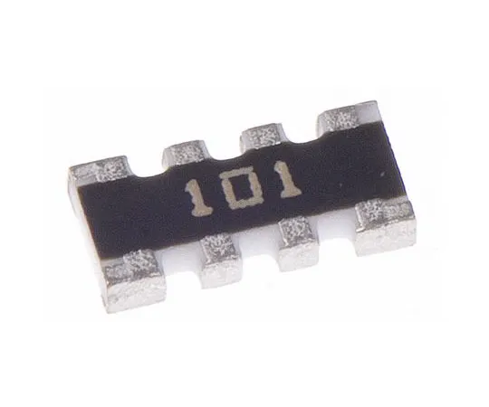63-7609-91　Bourns BCN Series 100Ω ±5% Isolated SMT Resistor Array, 4 Resistors, 0.25W total 1206 (3216M) package Convex　CAY16-101J4LF