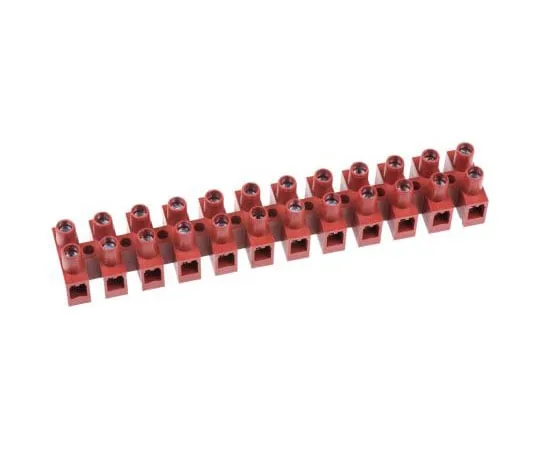 63-7561-75　RS Non-F***d Terminal Block, 12 Way/Pole, Screw Down Terminals, 4 mm² Through Hole, Nylon, 400 V Yes　464-9766