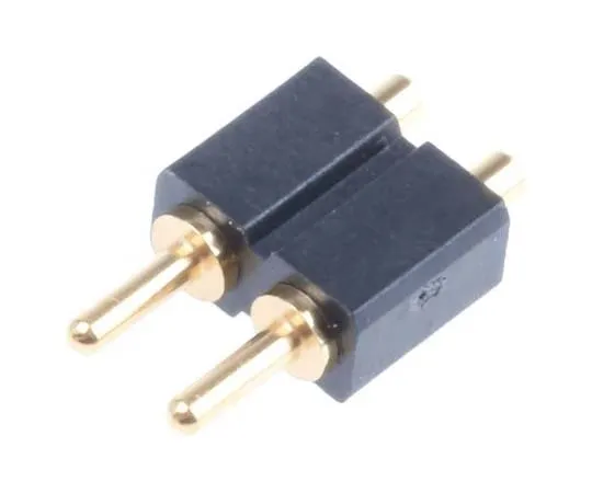 63-7713-67　Preci-Dip 2.54mm 2-Way Spring Loaded Connector, -Row Male, Through Hole, 811-S1-002-10-014101　811-S1-002-10-014101