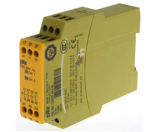 63-7583-13　Pilz PZE X4V 24 V dc Safety Relay Single Channel With 4 Safety Contacts　774581