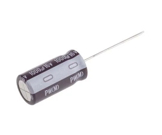 63-7746-88　Nichicon 1000μF 16V dc Aluminium Electrolytic Capacitor, Through Hole 10 (Dia.) x 20mm +105°C 10mm 5mm　UPW1C102MPD
