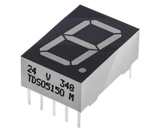63-7730-89　TDSO5150 Vishay 7-Segment LED Display, CA Red-Orange 5 mcd RH DP 13mm　TDSO5150