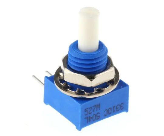 63-7608-50　Bourns 1 Gang Rotary Conductive Plastic Potentiometer with a 3.18 mm Dia. Shaft, 500kΩ, ±20%, 0.25W, Linear　3310C-001-504L