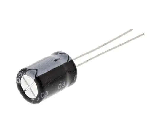 63-7737-08　RS PRO 220μF 35V dc Aluminium Electrolytic Capacitor, Through Hole 8 (Dia.) x 11mm +105°C 8mm 3.5mm 11mm　170-1217