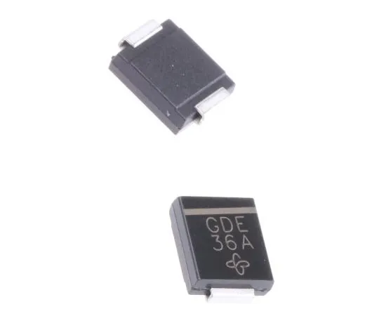 63-7648-09　Vishay SMCJ5.0A-E3/57T, Uni-Directional TVS Diode, 1500W, 2-Pin SMC　SMCJ5.0A-E3/57T