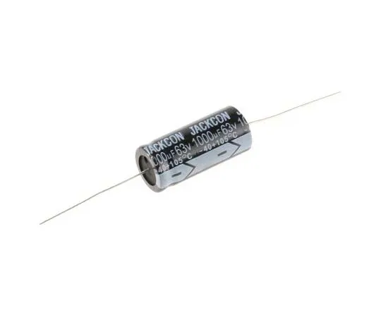 63-7728-50　RS PRO 1000μF 63V dc Aluminium Electrolytic Capacitor, Through Hole 16 (Dia.) x 36mm +105°C 16mm 36mm　170-1140