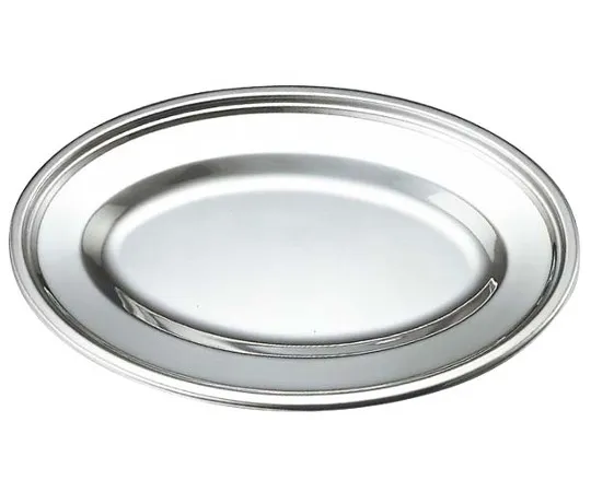 63-7166-51　IKD 18-8 Antibacterial Oval Dish 10 inch　6301100