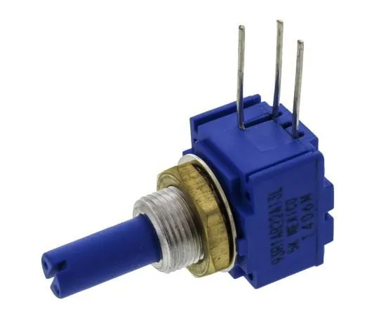 63-7609-86　Bourns 1 Gang Rotary Cermet Potentiometer with a 6 mm Dia. Shaft, 5kΩ, ±10%, 2W, Linear 93R1A-R22-A13L　93R1A-R22-A13L
