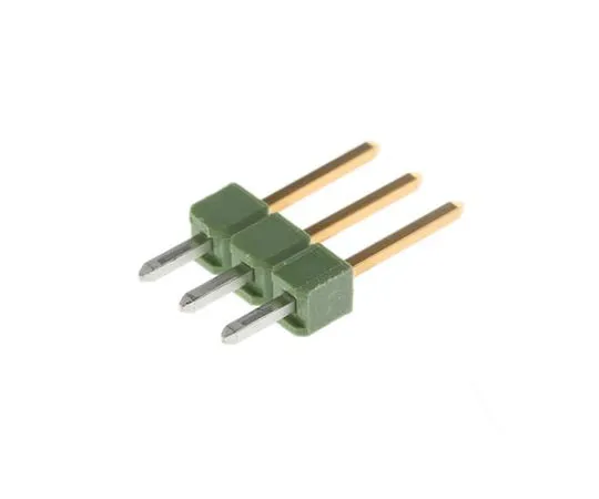 63-7668-10　TE Connectivity AMPMODU MOD II, 3 Way, 1 Row, Straight Pin Header　826629-3