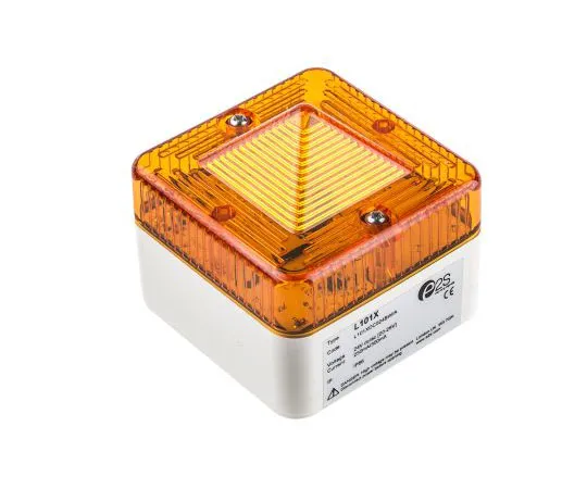 63-7639-32　Xenon, Flashing Beacon L101 Series, Amber, Surface Mount, 20 → 28 V dc　L101XDC024BW/A