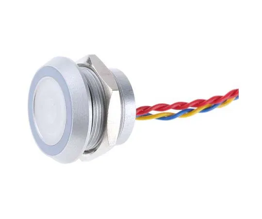 63-7699-65　Illuminated Wire Lead Piezo Switch, , IP68, 200 mA @ 24 V dc, Single Pole Single Throw (SPST), -40 → +75°C　PBARYAF0000C0B