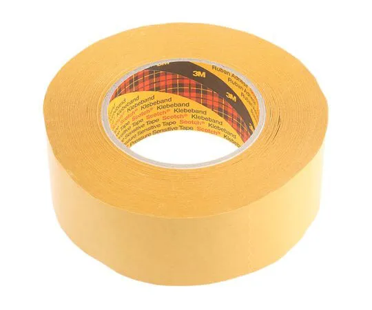 63-7593-52　3M 9084 Beige Double Sided Paper Tape, 50mm x 50m, 0.1mm Thick　9084 50MMX50M