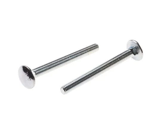 63-7601-90　Bright Zinc Plated Steel Coach Bolt, M6 x 65mm　512-1023