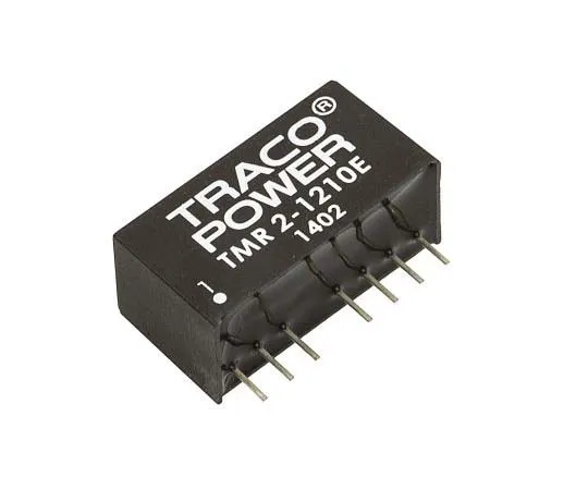 63-7724-52　TRACOPOWER TMR 2E 2W Isolated DC-DC Converter Through Hole, Voltage in 9 → 18 V dc, Voltage out 3.3V dc　TMR 2-1210E