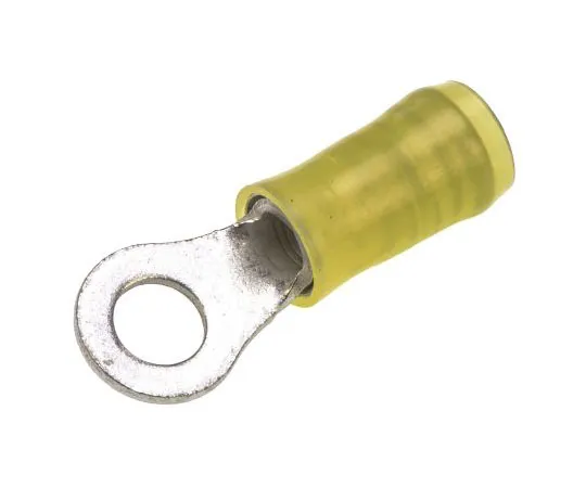 63-7681-45　TE Connectivity PIDG Series Insulated Crimp Ring Terminal, M5 Stud Size, 2.6mm² to 6.6mm² Wire Size, Yellow　130167