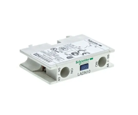 63-7654-29　Schneider Electric LADN, NO (1), Auxiliary Contact Block, Front Mount　LADN10