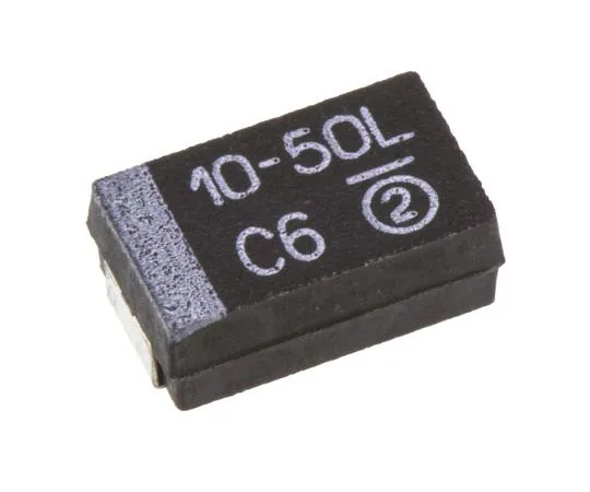 63-7690-25　Vishay Tantalum Capacitor 10μF 50V dc MnO2 Solid ±10% Tolerance 293D Series　293D106X9050D2TE3
