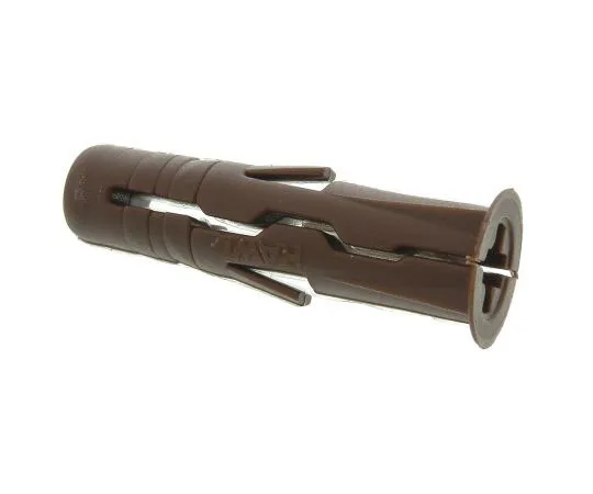 63-7606-45　Rawl Fixings Plastic Wall Plug R-UNO-BRN-1000, fixing hole diameter 7mm, length 30mm　R-UNO-BRN-1000