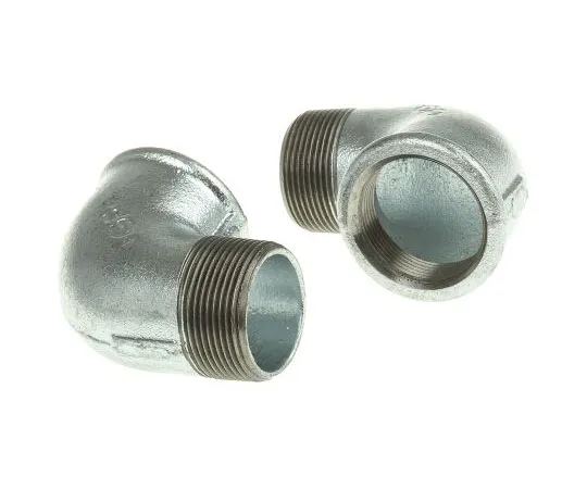 63-7646-49　Georg Fischer Malleable Iron Fitting Elbow, 1-1/2 in BSP Male (Connection 1), 1-1/2 in BSP Female (Connection 2)　770092208