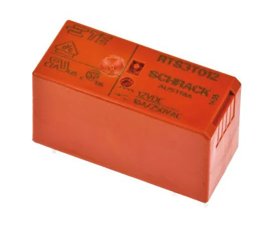 63-7615-94　TE Connectivity SPNO PCB Mount Non-Latching Relay, 12V dc Coil 16 A　RTS3T012