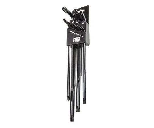63-7552-69　RS 9 Piece L Shape Torx Key Set T10; T15; T20; T25; T27; T30; T40. T45; T50　451-8937