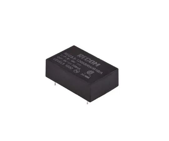 63-7723-13　Recom REC3.5 3.5W Isolated DC-DC Converter Through Hole, Voltage in 9 → 18 V dc, Voltage out 5V dc　REC3.5-1205SRW/R10/A