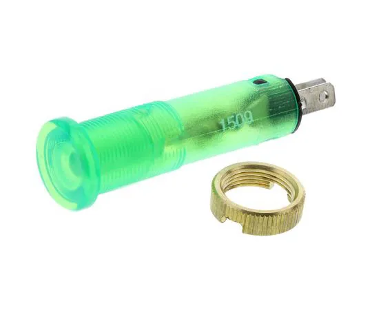 63-7631-55　Schneider Electric Green Indicator, Tab Termination, 24 V, 8mm Mounting Hole Size　XVLA233