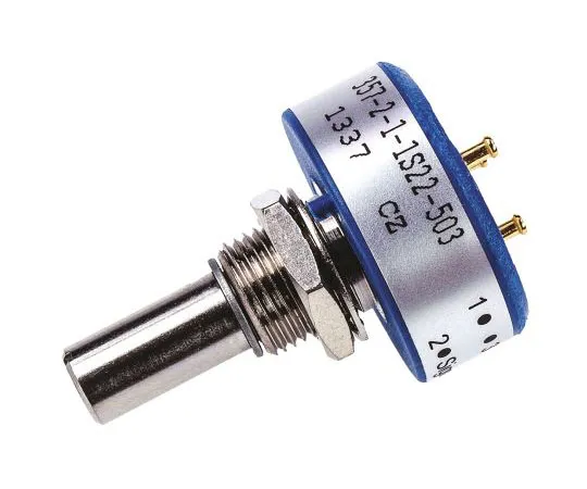 63-7560-46　Vishay 1 Gang Rotary Conductive Plastic Potentiometer with a 6.35 mm Dia. Shaft, 50kΩ, ±20%, 1W, Linear　357B2503MAB251S22