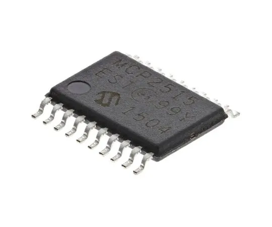 63-7684-38　Microchip MCP2515-E/ST, CAN Controller 1Mbps CAN 2.0B, 20-Pin TSSOP　MCP2515-E/ST