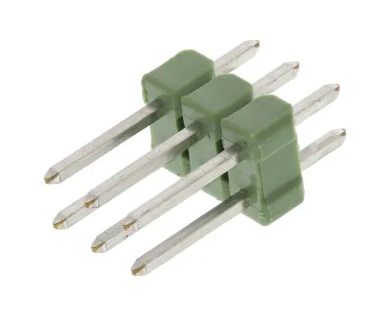 63-7668-17　TE Connectivity AMPMODU MOD II, 6 Way, 2 Row, Straight Pin Header　826925-3