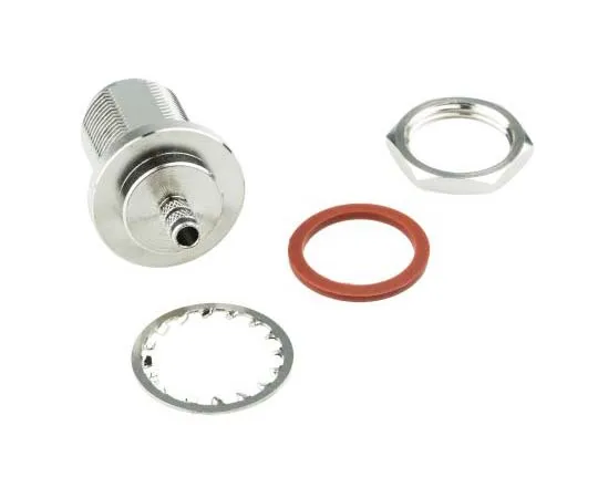 63-7711-92　Amphenol 50Ω Straight Panel Mount N Type Connector, jack, Crimp Termination, 0 → 6GHz, RG133A, RG58, RG122,　N6421A1-NT3G-1-50