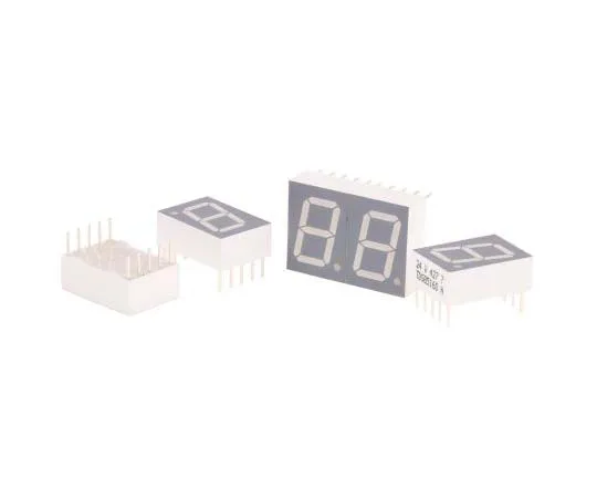 63-7730-88　TDSG5160 Vishay 7-Segment LED Display, CC Green 9.5 mcd RH DP 13mm　TDSG5160