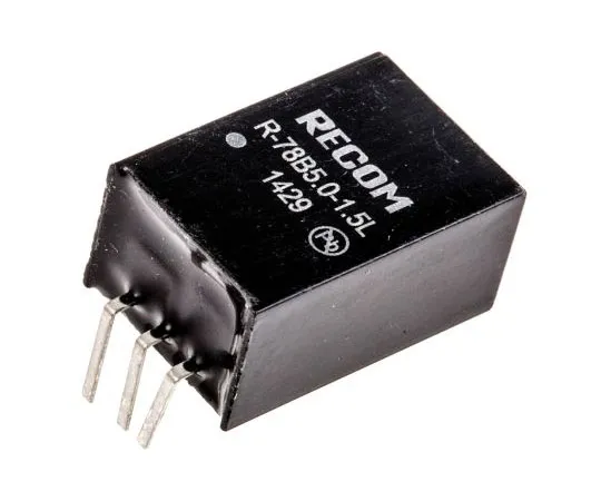 63-7671-91　Recom Switching Regulator, 6.5 → 18V dc Input, 5V dc Output, 1.5A　R-78B5.0-1.5L
