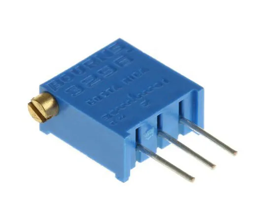 63-7608-27　50kΩ Through Hole Trimmer Potentiometer 0.5W Side Adjust Bourns 3296 Series　3296X-1-503LF